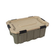 RealTree Weathermax Heavy Duty 18 gal Green Storage Tote 11.5 in. H X 31 in. W X 24 in. D Stackable