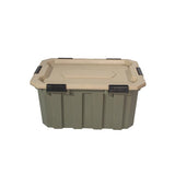 RealTree 24 gal Green Storage Tote 14.7 in. H X 31 in. W X 24 in. D Stackable