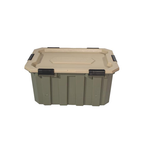 RealTree 24 gal Green Storage Tote 14.7 in. H X 31 in. W X 24 in. D Stackable