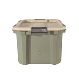 RealTree 24 gal Green Storage Tote 14.7 in. H X 31 in. W X 24 in. D Stackable