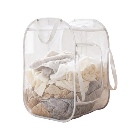 Zenna Home Gray Fabric Hamper
