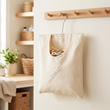 Zenna Home Beige Fabric Clothes Pin Bag