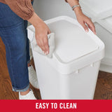 Rubbermaid 12.2 gal White Resin Trash Can
