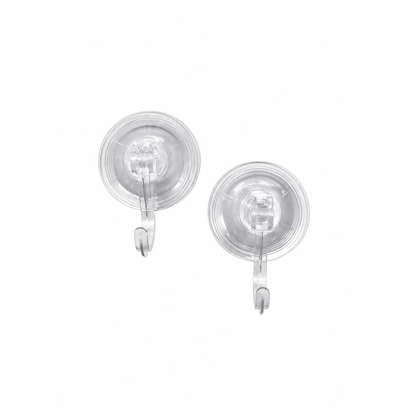 Core Home Medium Plastic Suction Cup Hook 2 pk