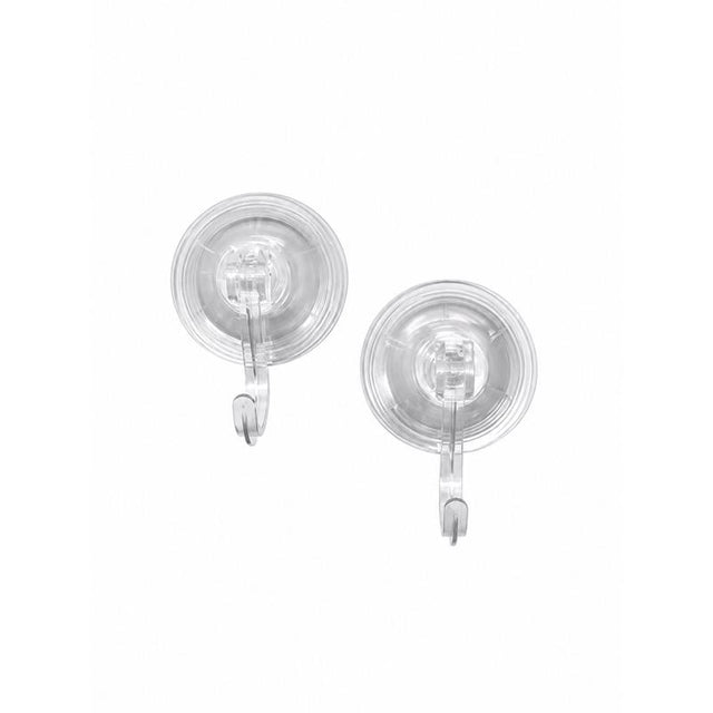 Core Home Medium Plastic Suction Cup Hook 2 pk