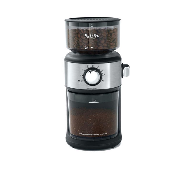 Mr. Coffee Matte Black Plastic/Steel 18 cups Coffee Grinder