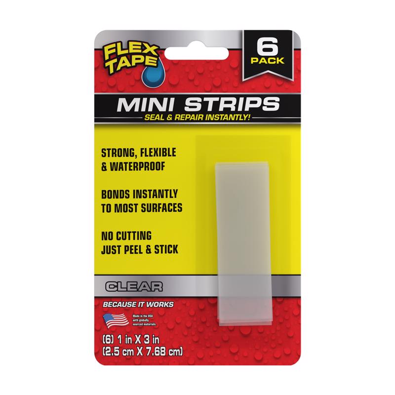Flex Seal Family of Products 1 in. W X 3 in. L Clear Waterproof Repair Tape 1 pk