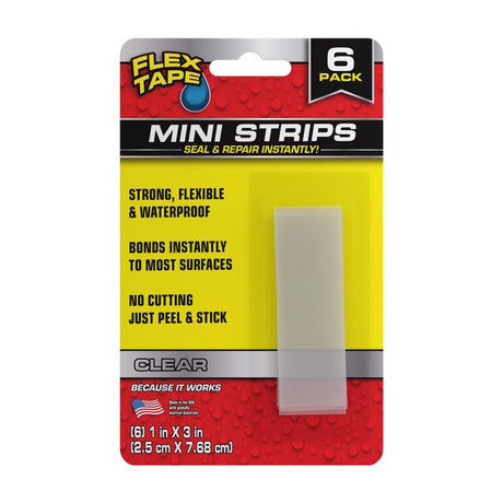 Flex Seal Family of Products 1 in. W X 3 in. L Clear Waterproof Repair Tape 1 pk