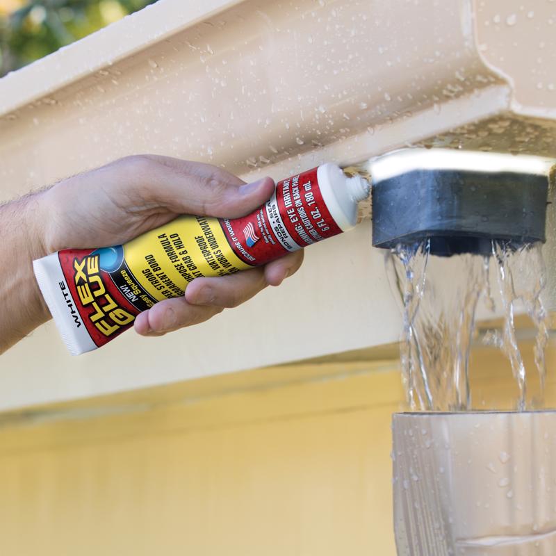 Flex Seal Family of Products Flex Glue Easy Squeeze Super Strength Rubber White Adhesive 4 fl. oz.