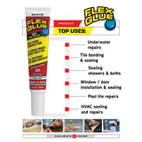 Flex Seal Family of Products Flex Glue Easy Squeeze Super Strength Rubber White Adhesive 4 fl. oz.