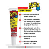 Flex Seal Family of Products Flex Glue Easy Squeeze Super Strength Rubber White Adhesive 4 fl. oz.