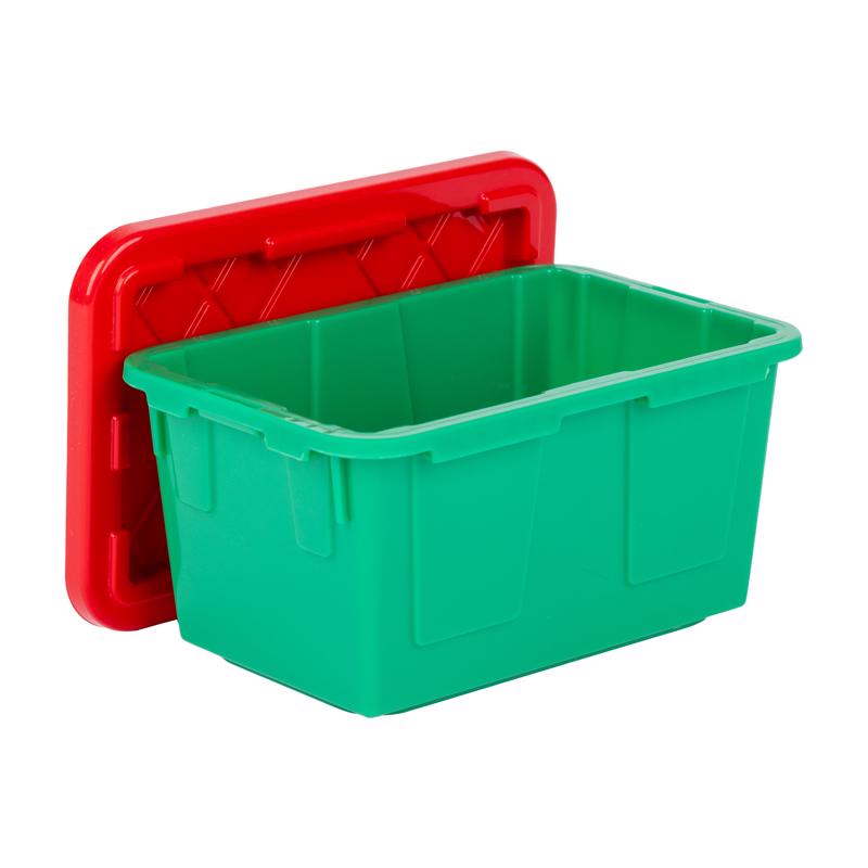 Greenmade 0.09 gal Green/Red Mini Tote 2.4 in. H X 3.3 in. W X 4.8 in. D Stackable