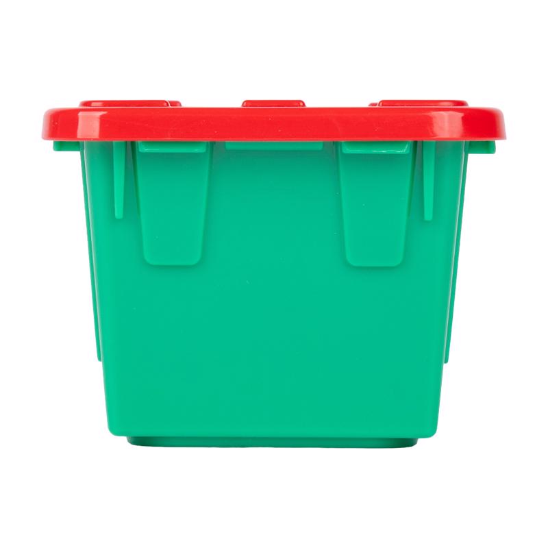 Greenmade 0.09 gal Green/Red Mini Tote 2.4 in. H X 3.3 in. W X 4.8 in. D Stackable