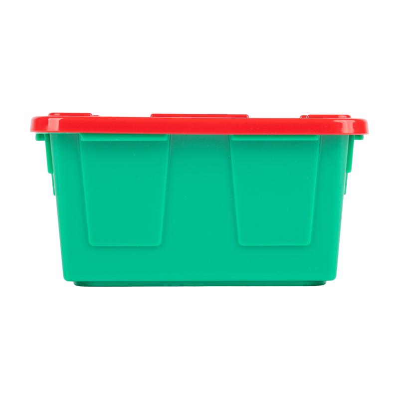 Greenmade 0.09 gal Green/Red Mini Tote 2.4 in. H X 3.3 in. W X 4.8 in. D Stackable