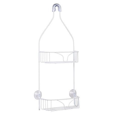 Zenna Home 21 in. H X 8.8 in. W X 4 in. L White Shower Caddy