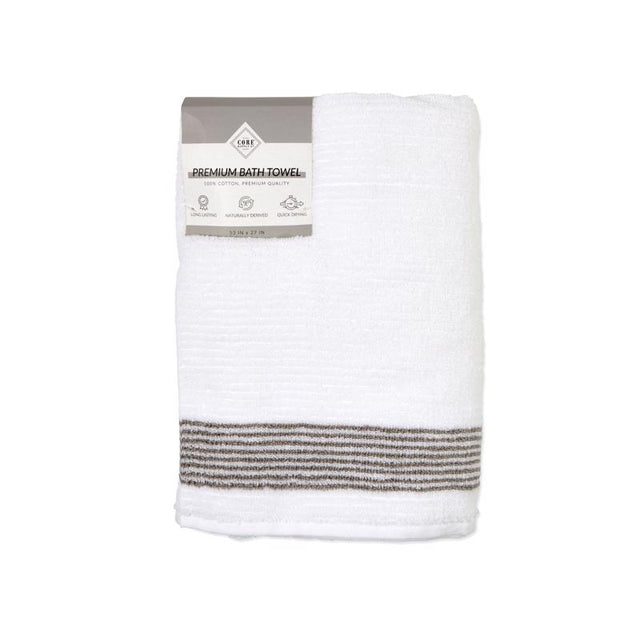 Core Home White Cotton Bath Towel 1 pc
