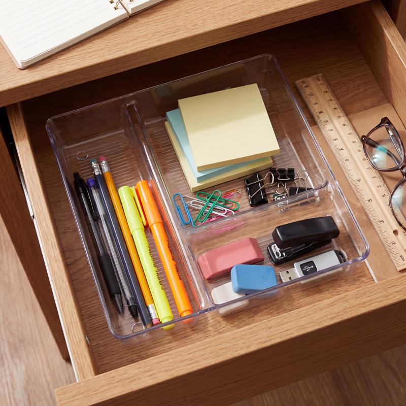 Core Home 9.1 in. H X 9.1 in. W X 2.2 in. D Plastic Drawer Organizer