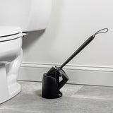 Zenna Home Toilet Bowl Brush & Holder Black
