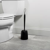 Zenna Home Toilet Bowl Brush & Holder Black