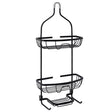 Zenna Home 24.25 in. H X 11 in. W X 4.5 in. L Matte Black Shower Caddy
