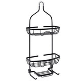 Zenna Home 24.25 in. H X 11 in. W X 4.5 in. L Matte Black Shower Caddy