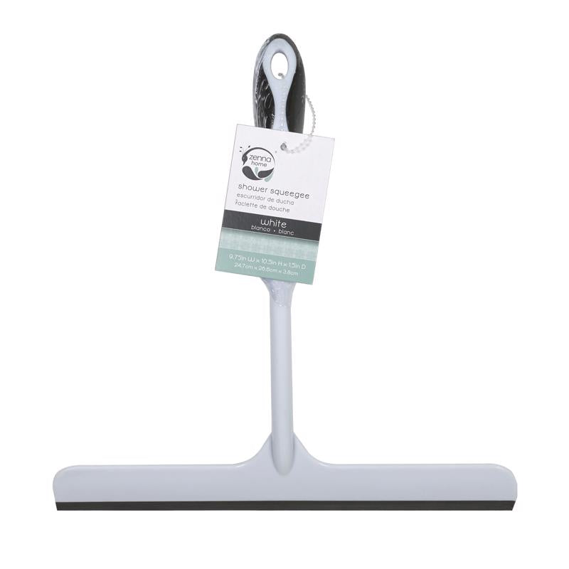 Zenna Home White Plastic Shower Squeegee