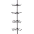 Zenna Home 97 in. H X 11.5 in. W X 11.5 in. L 4-Shelf Corner Shower Caddy