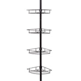 Zenna Home 97 in. H X 11.5 in. W X 11.5 in. L 4-Shelf Corner Shower Caddy