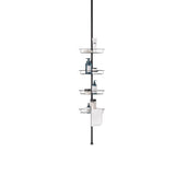 Zenna Home 97 in. H X 11.5 in. W X 11.5 in. L 4-Shelf Corner Shower Caddy