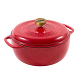 Lodge Porcelain Enamel Dutch Oven 10.5 in. 6 qt Red