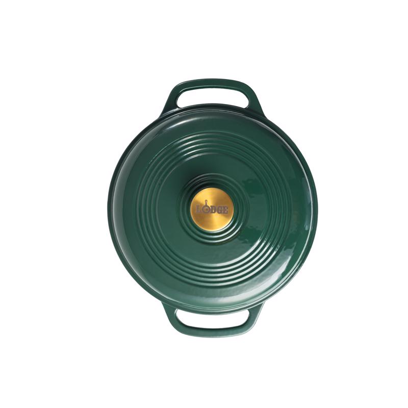 Lodge Porcelain Enamel Dutch Oven 10.5 in. 6 qt Green