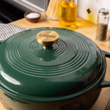 Lodge Porcelain Enamel Dutch Oven 10.5 in. 6 qt Green