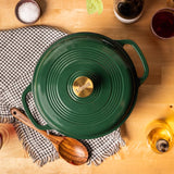 Lodge Porcelain Enamel Dutch Oven 10.5 in. 6 qt Green