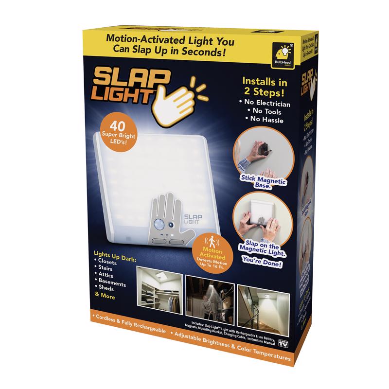 Bulbhead As Seen On TV Slap Light Motion-Activated Light 1 pk
