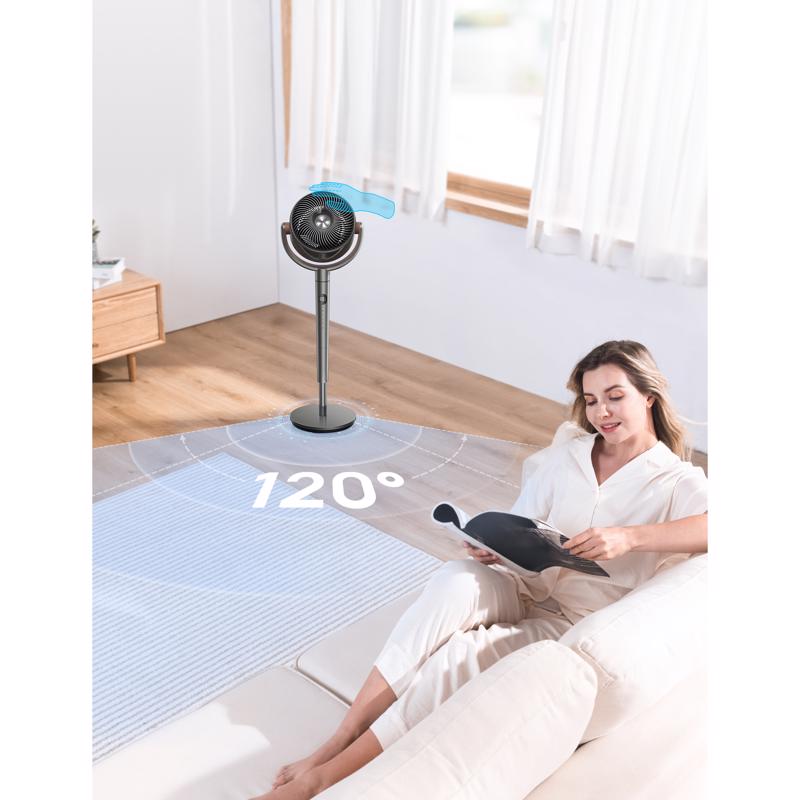DREO 42 in. H 9 speed Oscillating Pedestal Fan Remote Control