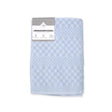 Core Home Blue Cotton Checkered Bath Towel 1 pc