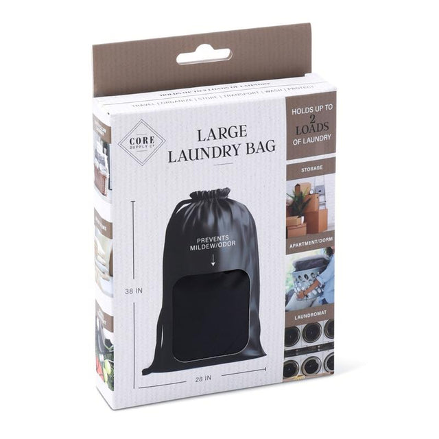Core Home Black Duramesh Nylon Laundry Bag