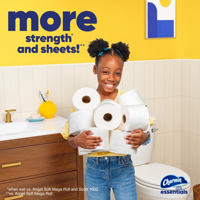 Charmin Essentials Toilet Paper 9 Rolls 407 sheet