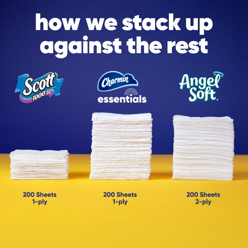 Charmin Essentials Toilet Paper 9 Rolls 407 sheet