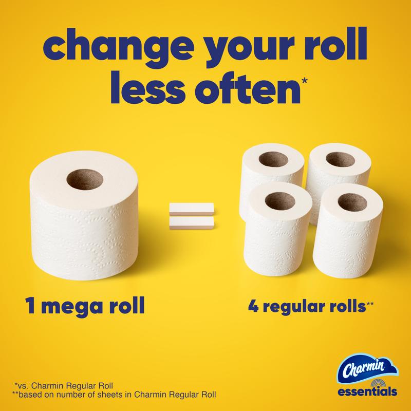 Charmin Essentials Toilet Paper 9 Rolls 407 sheet