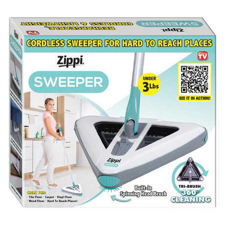 Zippi Sweeper Pro Bagless Cordless HEPA Filter Rechargeable Sweeper