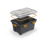 Ezystorage Bunker 5 gal Gray/Yellow Storage Bin 9.8 in. H X 13.2 in. W X 17.5 in. D Stackable