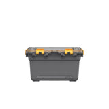 Ezystorage Bunker 5 gal Gray/Yellow Storage Bin 9.8 in. H X 13.2 in. W X 17.5 in. D Stackable