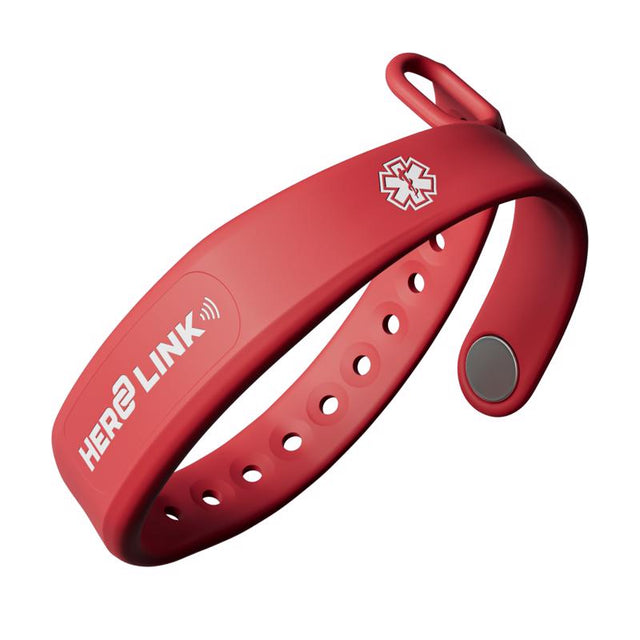 Hero Link Red Medical ID Bracelet 1 each