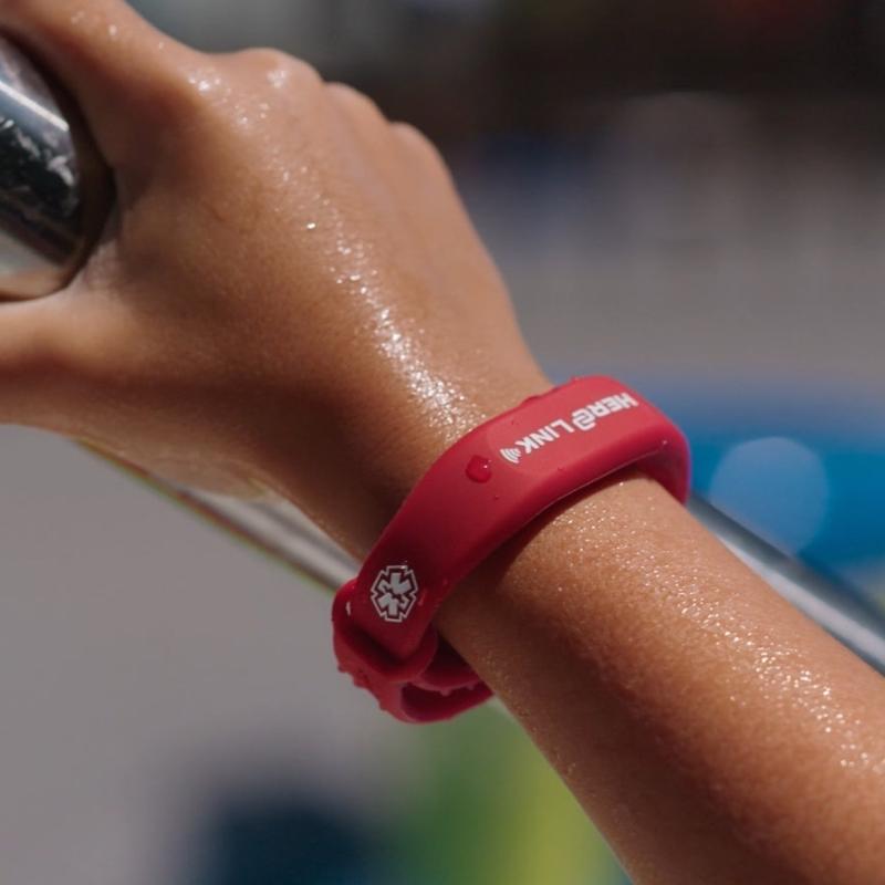Hero Link Red Medical ID Bracelet 1 each