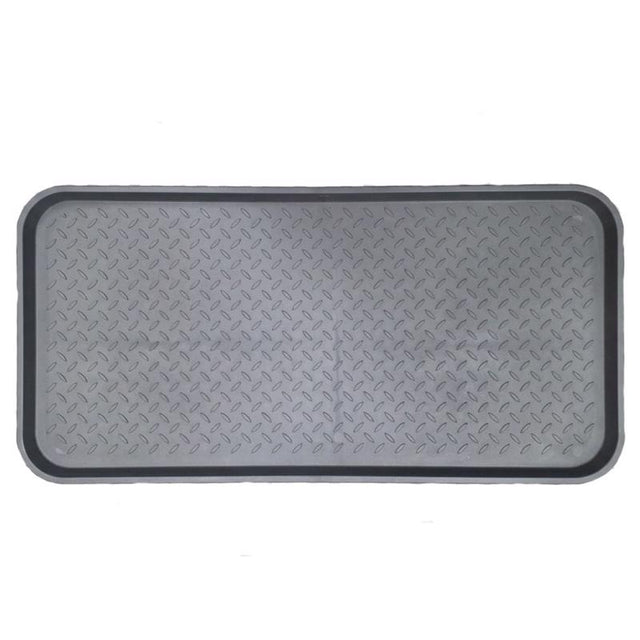 Southern Oaks 15 in. W X 30 in. L Black Plastic Boot Tray