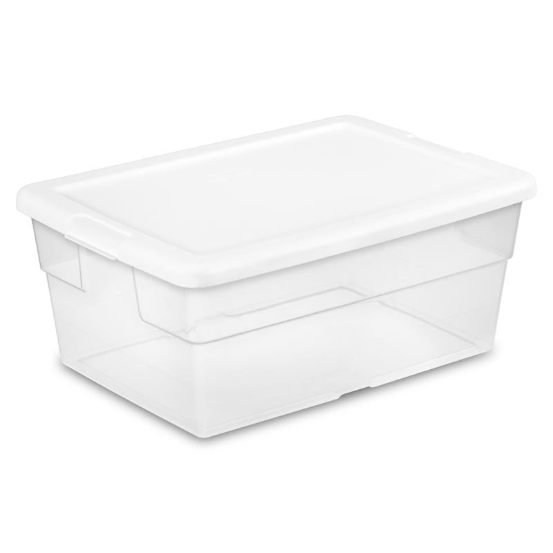 STORAGE BOX 16QT CLEAR