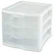 ORGANIZR DRAWR 3 WH/CLR