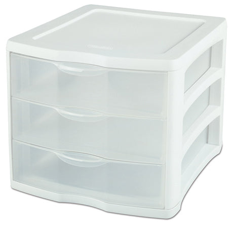 ORGANIZR DRAWR 3 WH/CLR