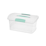 Sterilite 1.7 cu ft Blue/Clear Storage Box 7.125 in. H X 9.75 in. W X 15.25 in. D Stackable